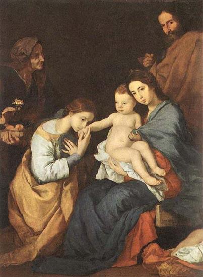 Jusepe de Ribera The Holy Family with St Catherine China oil painting art